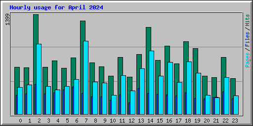 Hourly usage for April 2024