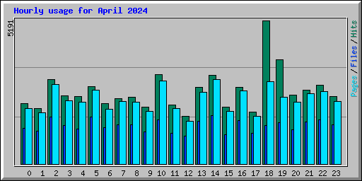 Hourly usage for April 2024